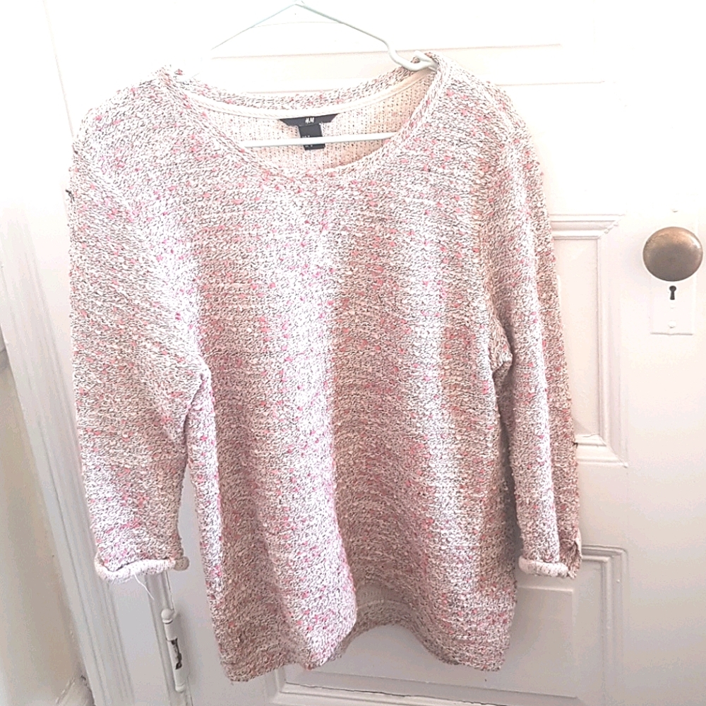 H&M Pink Oversized Sweatshirt